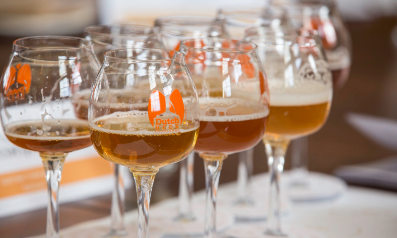 Dutch Beer Challenge proefglazen gevuld met bier 